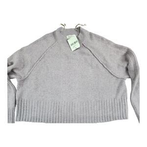 Jolie & Joy cropped knitted sweater lavender sz large Forever 21 NWT soft cozy